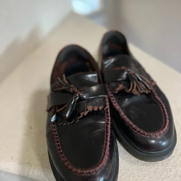 Dr. Martens Cherry distressed Red Adrian Tassel Loafers  Men’s size 11 - Picture 9 of 15